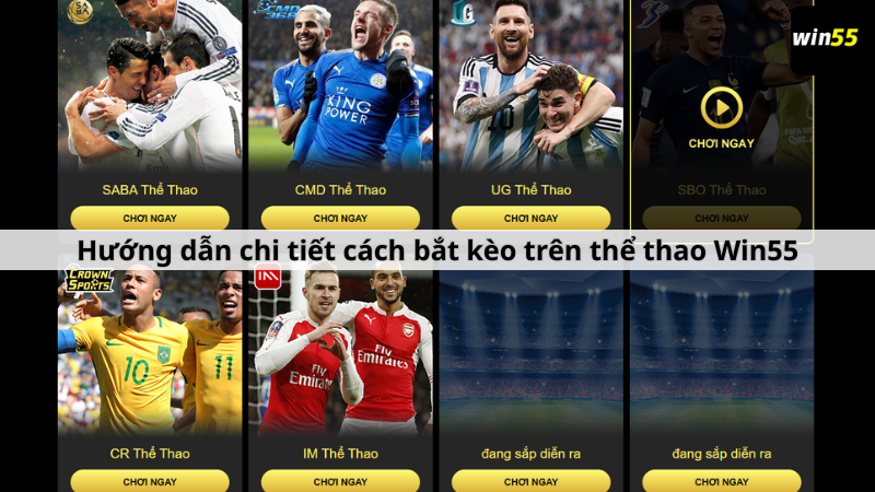 Hướng dẫn chi tiết cách bắt kèo trên thể thao Win55